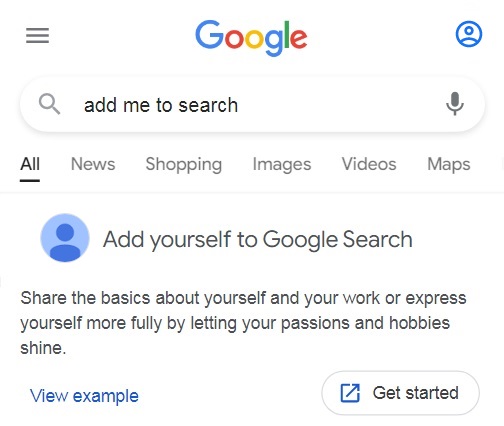 Create a Google card